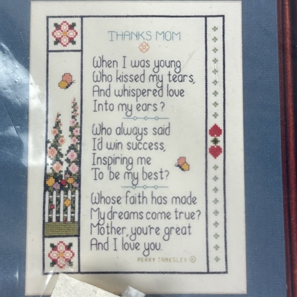 Vtg Imaginating Thanks Mom #436 Needlepoint Kit w Pattern flowers NEW - Picture 2 of 5